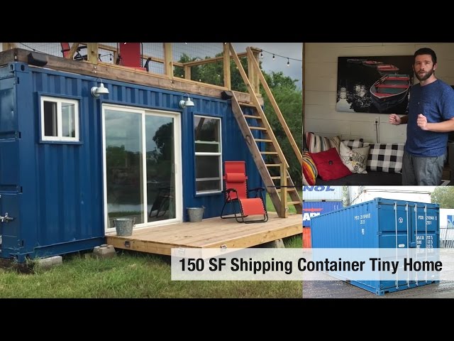 Tiny House Video Tour #3: BackCountry Containers [Houston, TX - 150 SF]